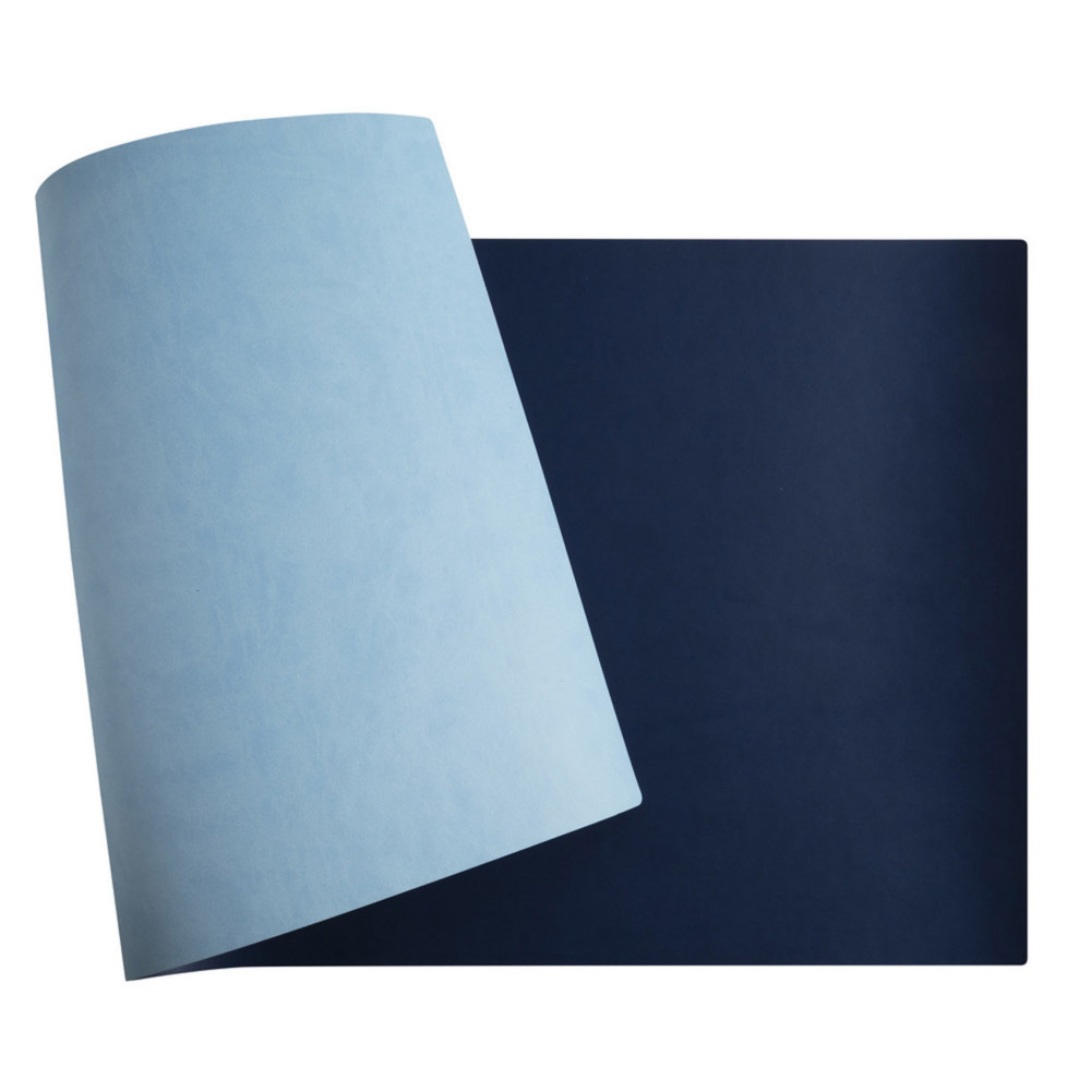 Exacompta Sous-mains souple 80 x 40 cm - Bleu marine / Ciel
