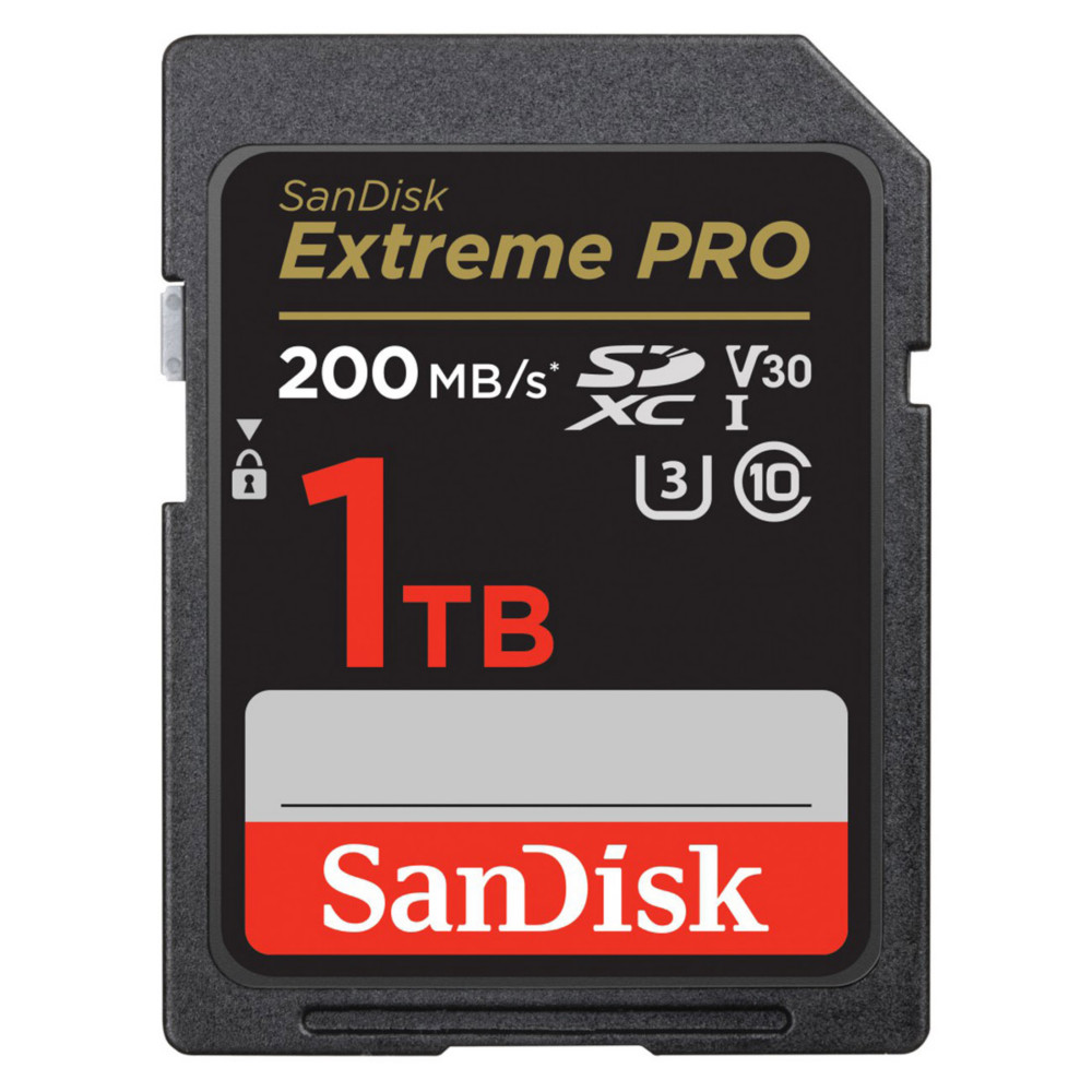 SanDisk Carte mmoire SDXC Extreme Pro Class 10 V30 U3 200/140MB/s - 1TB