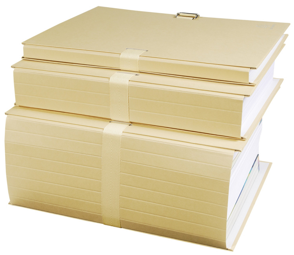 Exacompta Chemise dos extensible sans rabat format folio 26 x 36 cm - Mastic