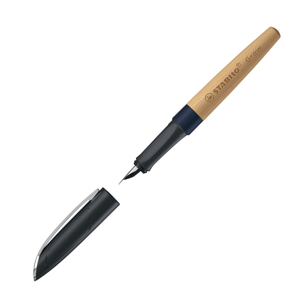 STABILO Stylo plume Grow - Bleu myrtille/htre
