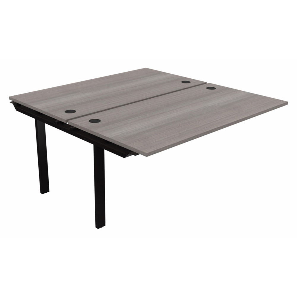 Module suivant pour ensemble 2 bureaux droits E-link - L.160 x P.163 cm - Plateau Cdre - Pieds Noir