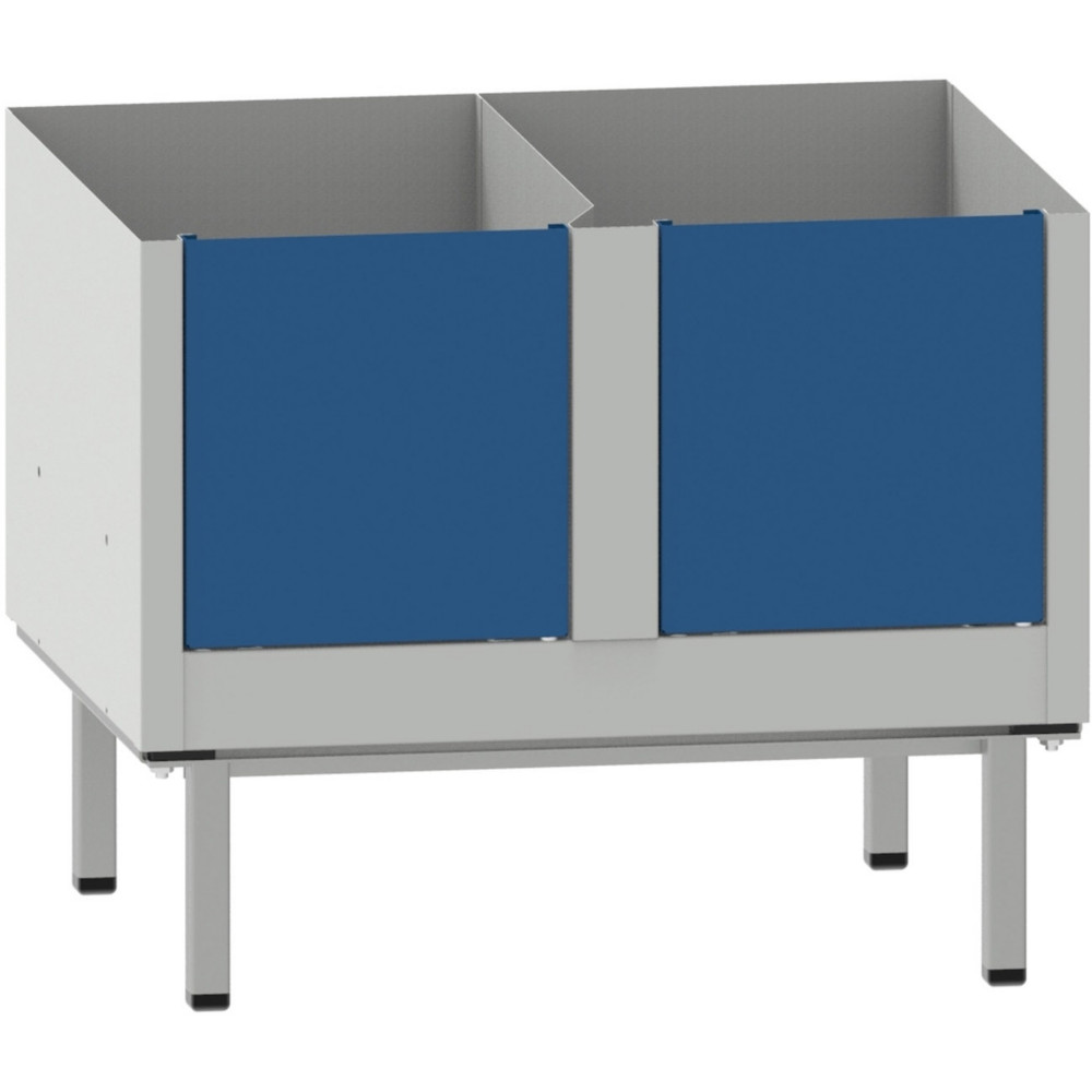 Socle pieds Vestiaire mtal Budget industrie propre L.60 x H.12 cm