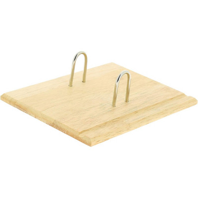Wonday Socle pour bloc éphéméride de bureau - 2 anneaux - Bois