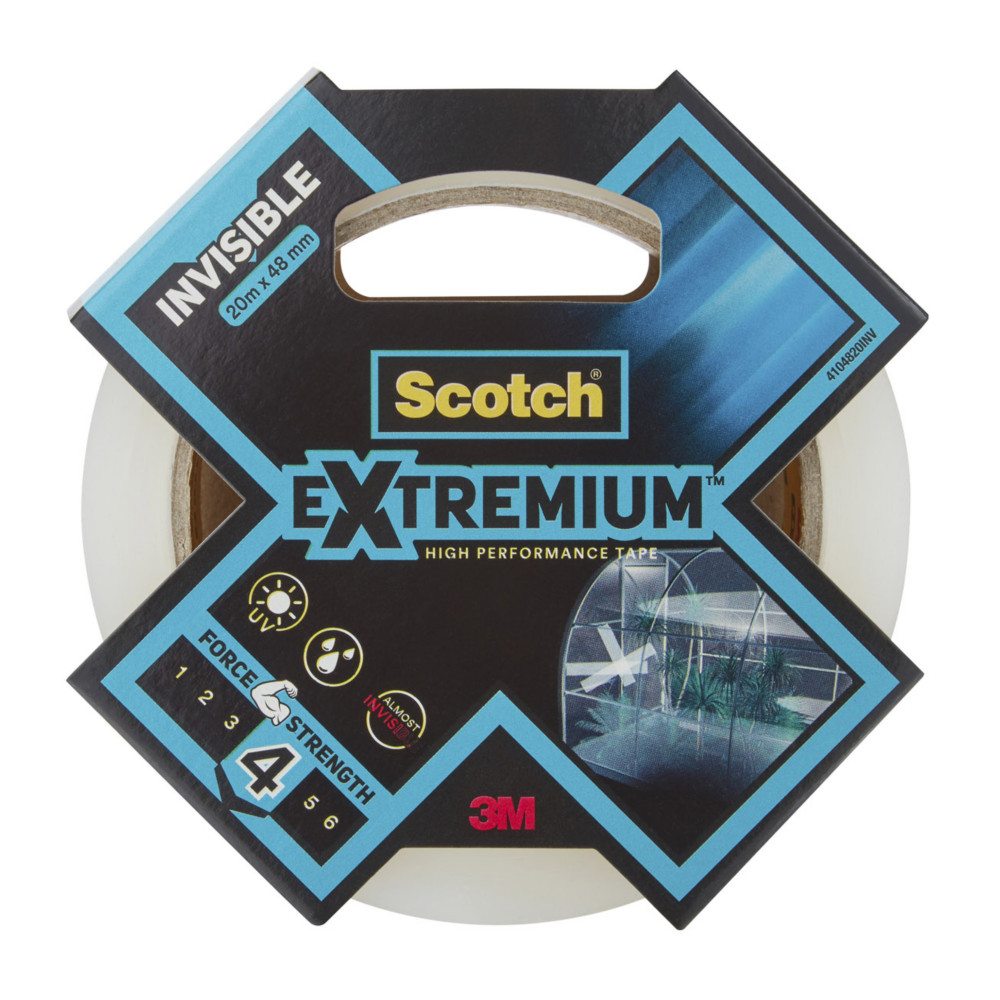 Scotch extremium invisible ruban adhsif toil rouleau 48 mm x 20 m - Transparent