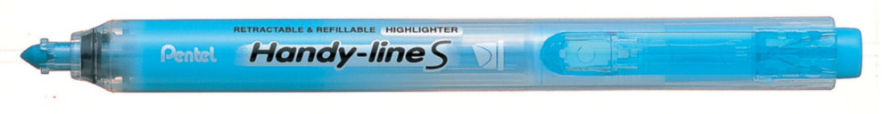 Pentel Surligneur Handy Line S pointe biseaute rtractable - 4 mm - Bleu
