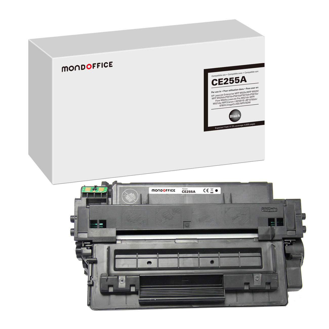 MONDOFFICE Toner compatible HP 55A - Noir