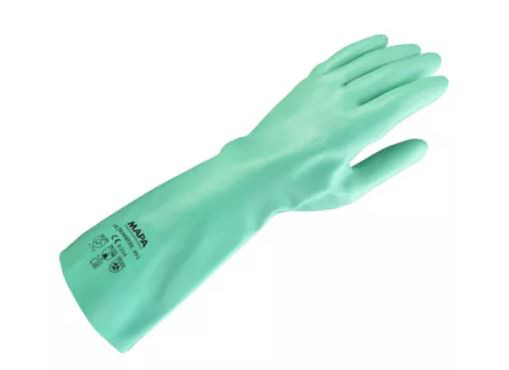 Mapa Gants de protection chimique Utranitril 493 Longueur 39 cm - Vert - Taille 8