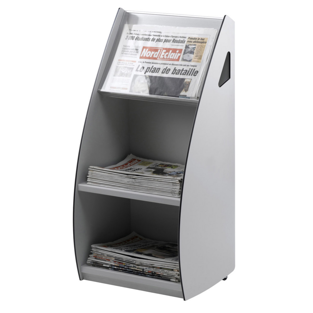 Paperflow Prsentoir distributeur XL en polystyrne - 2 cases A3 - Gris