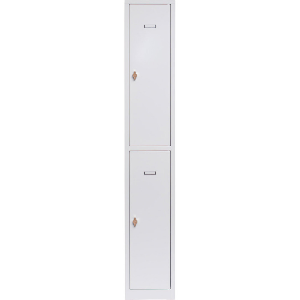 Vestiaire mtal Budget monobloc 1 colonne L.30 cm - 2 casiers - Gris