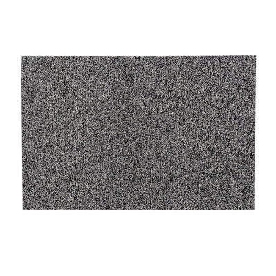 Tapis d'extérieur rectangulaire Twistermat en boucle de vinyle 116 x 180 cm - Noir et blanc