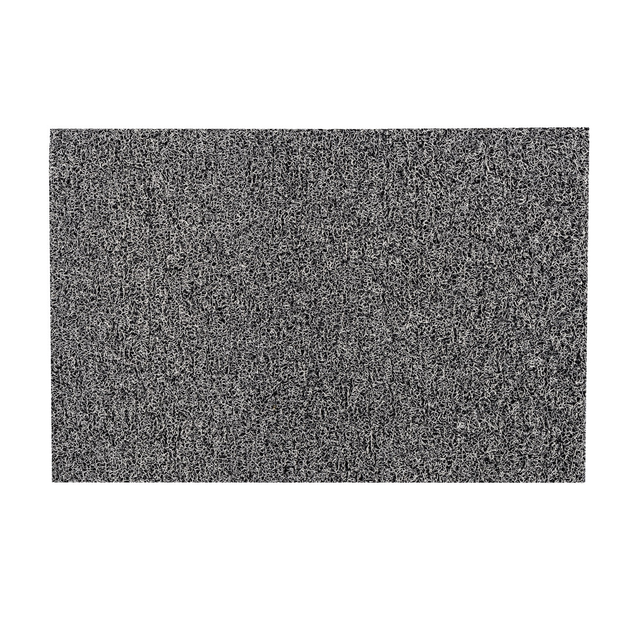 Tapis d'extérieur rectangulaire Twistermat en boucle de vinyle 116 x 180 cm - Noir et blanc