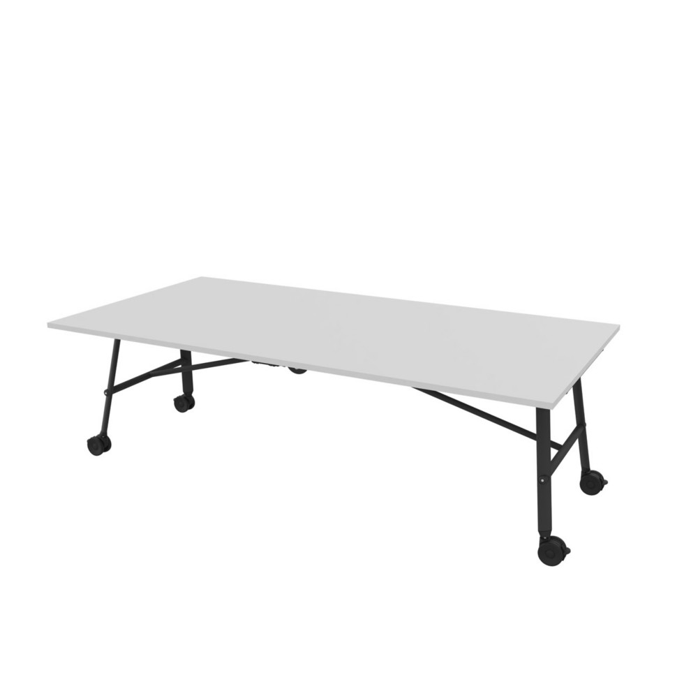 Table mobile plateau rabattable Serenity 240 x 120 cm Gris  Pied Noir
