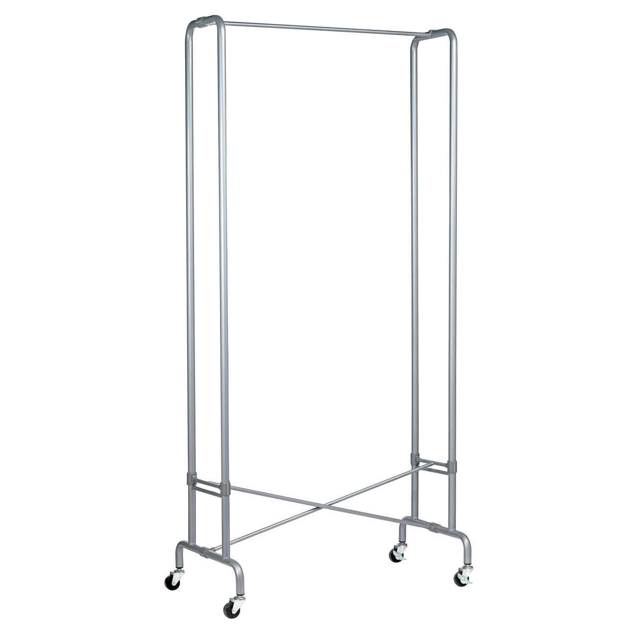 Unilux Handy Portant à vêtements mobile pliable métal 40 cintres - Gris