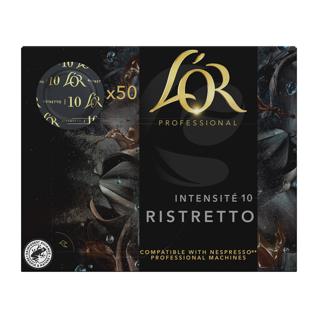 'OR Professional Ristretto intensité : 10 boîte de 50 capsules