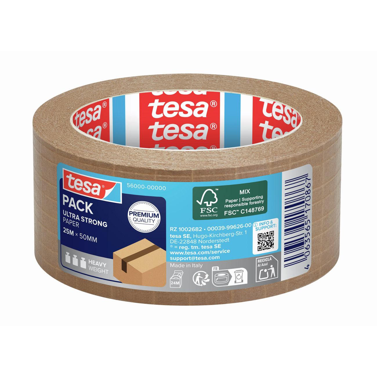 Cinta adhésive Tesa 56000 25 x 50 mm pour emballage - vue 2