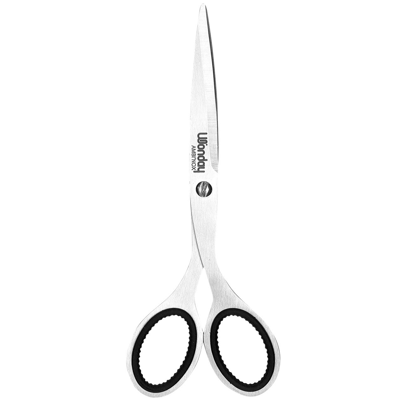 Wonday Ambi'Nox Ciseaux ambidextres bouts pointus longueur 17 cm - Inox satiné