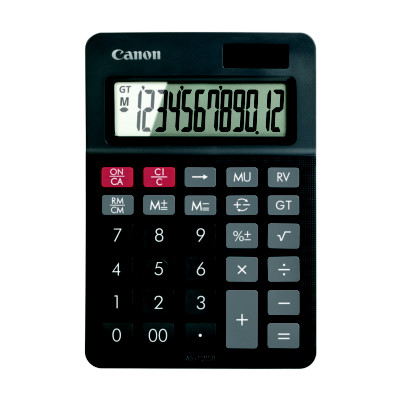Canon Calculatrice de bureau AS-120 II - 12 chiffres - Gris foncé