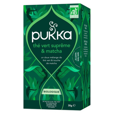 Pukka Thé vert Matcha - Boîte de 20 sachets