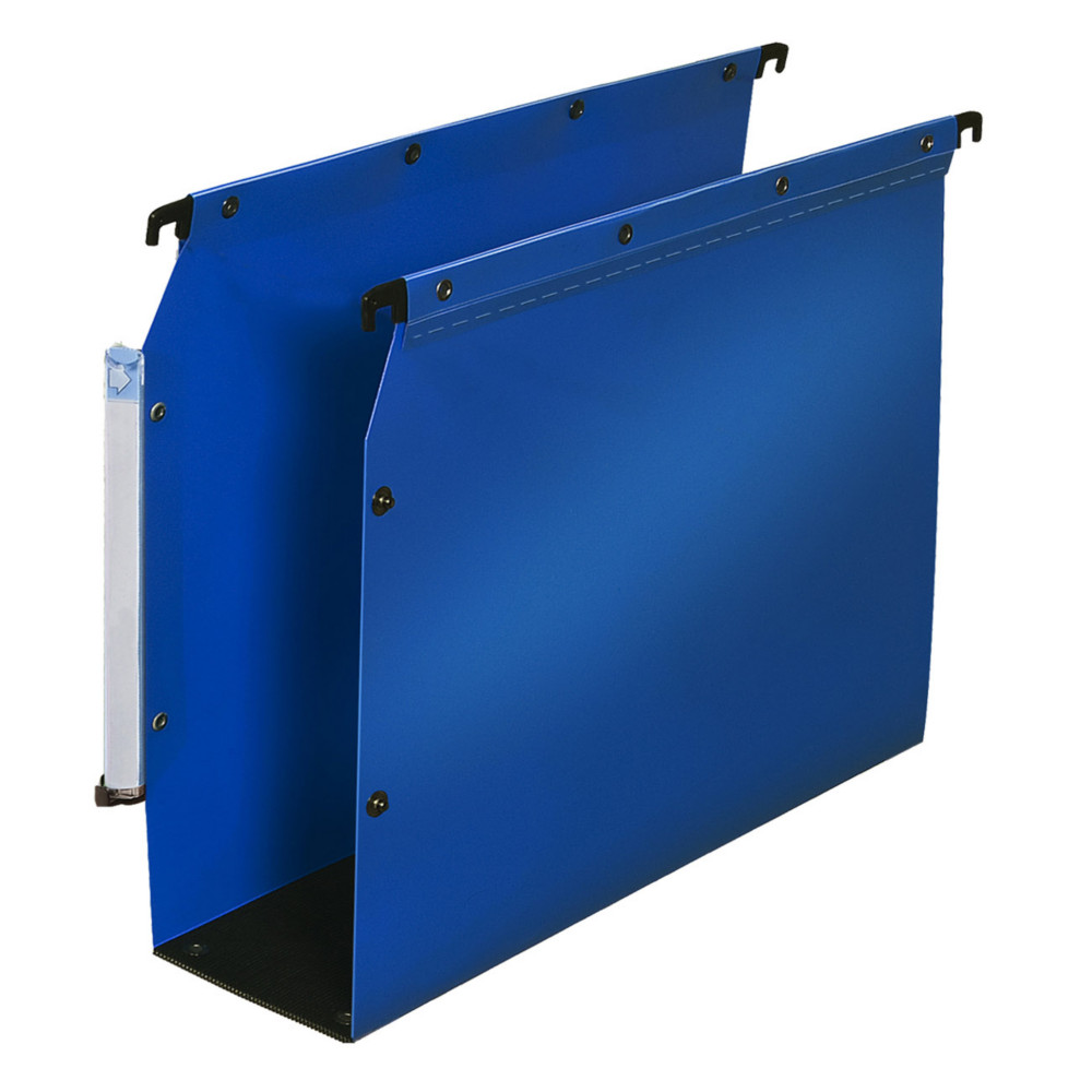Elba Dossier suspendus pour armoire Ultimate A4 Polypropylne - 800 feuilles - Fond U 80 mm - Bleu - Lot de 10