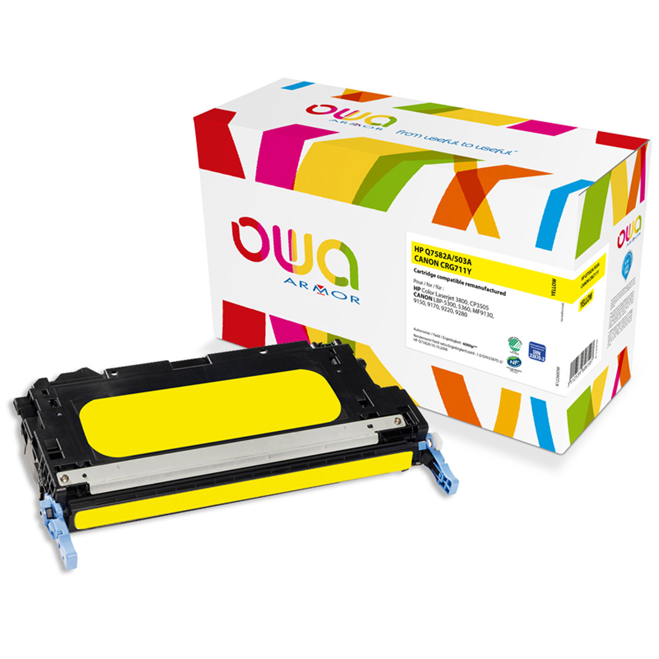 OWA Toner compatible HP 503A - K12260OW - Jaune