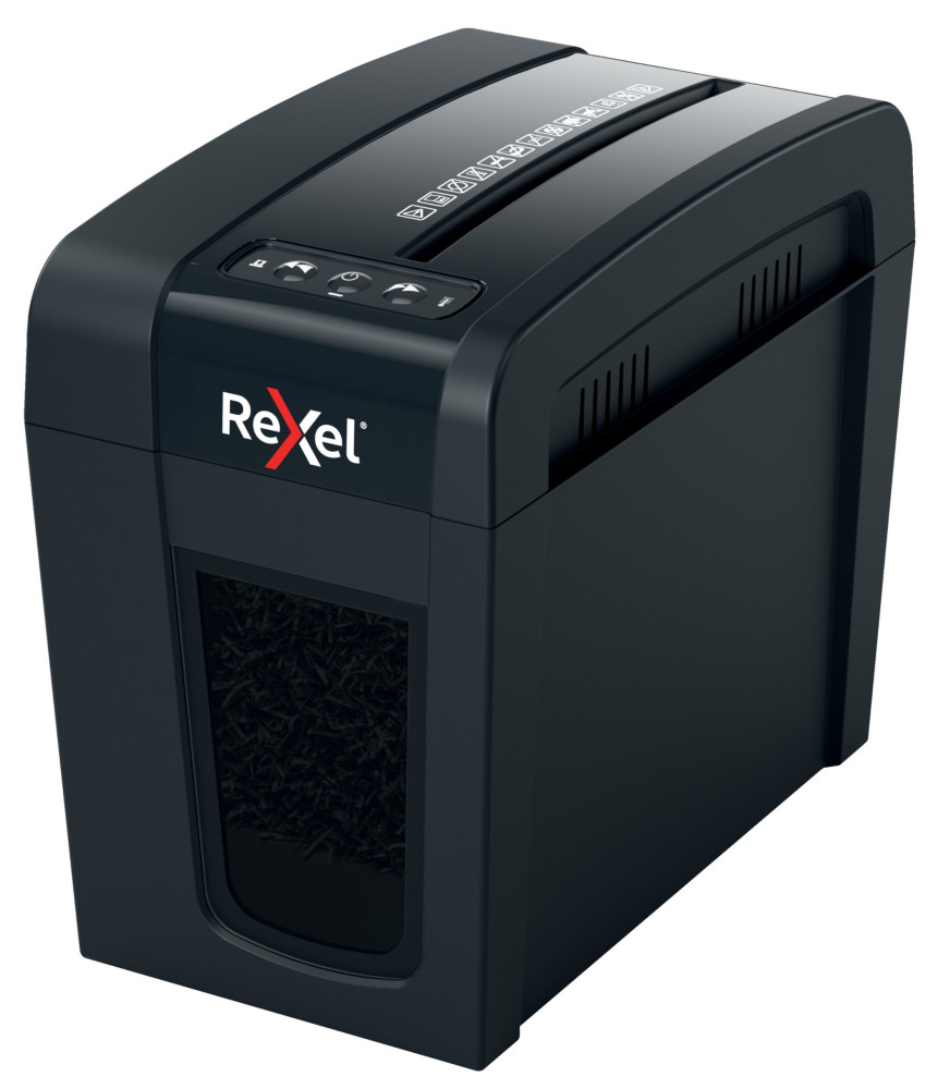 Rexel Destructeur de documents Secure X6-SL coupe croise DIN P4 - 6 feuilles - Corbeille 10 L
