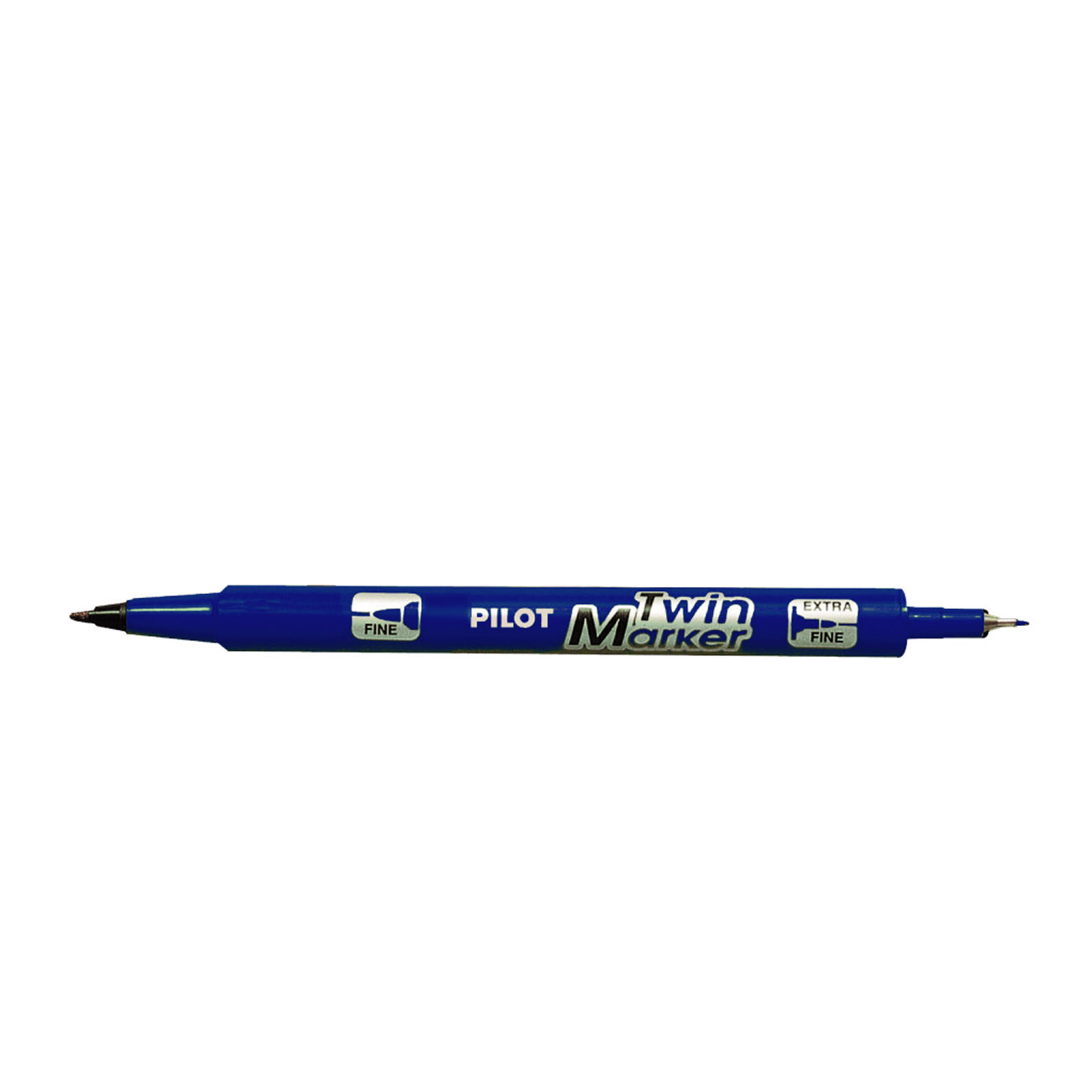 Pilot Marqueur permanent Twin Marker Begreen à 2 pointes 0,3 mm - 0,5 mm - Bleu