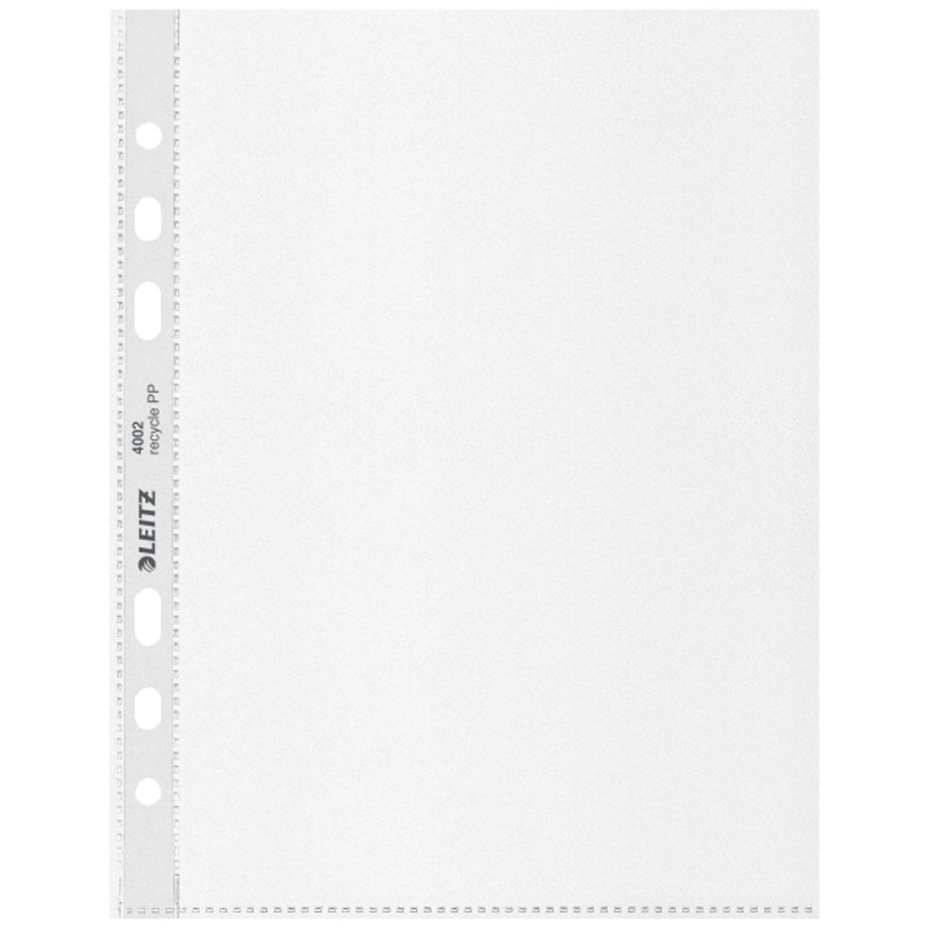 Leitz Recycle Pochettes perforées transparentes A5 en polypropylène 100 microns recyclable - Paquet de 25