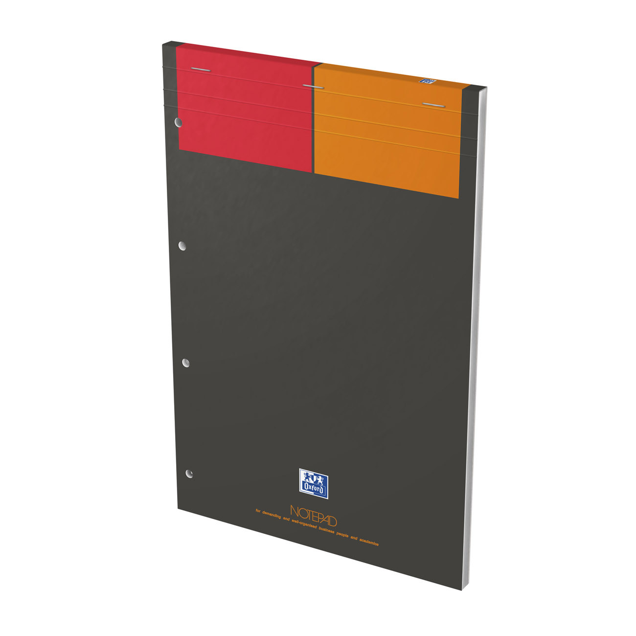 Oxford Bloc notes agrafé International 21 x 32 cm Perforé 4 trous Petits carreaux 5x5 160 pages