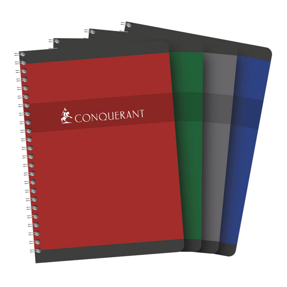Conquerant Carnet  spirale A5 14,8 x 21 cm - 70g - Petits carreaux 5x5 - 180 pages