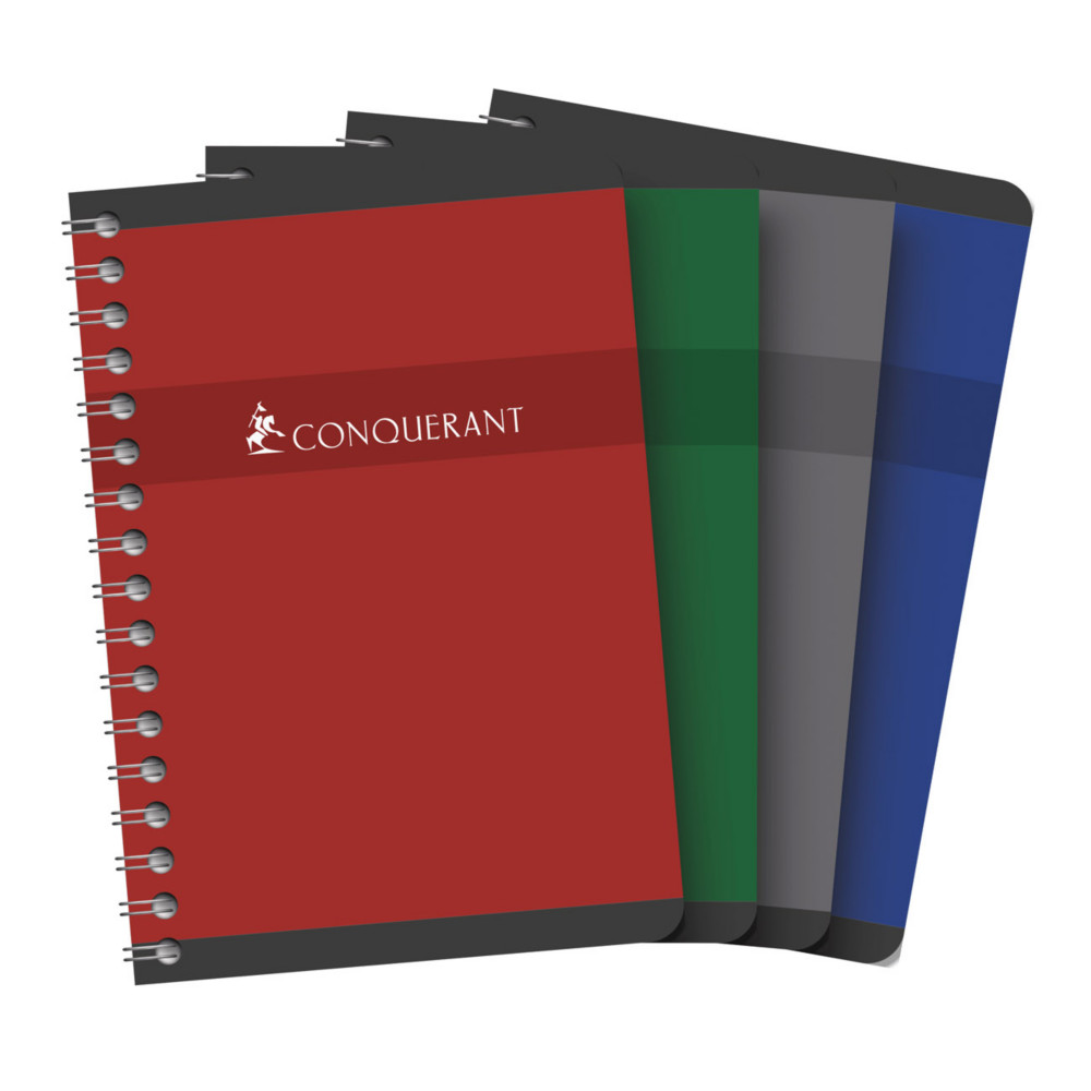Conquerant Carnet  spirale A6 10,5 x 14,8 cm - 70g - Petits carreaux 5x5 - 100 pages