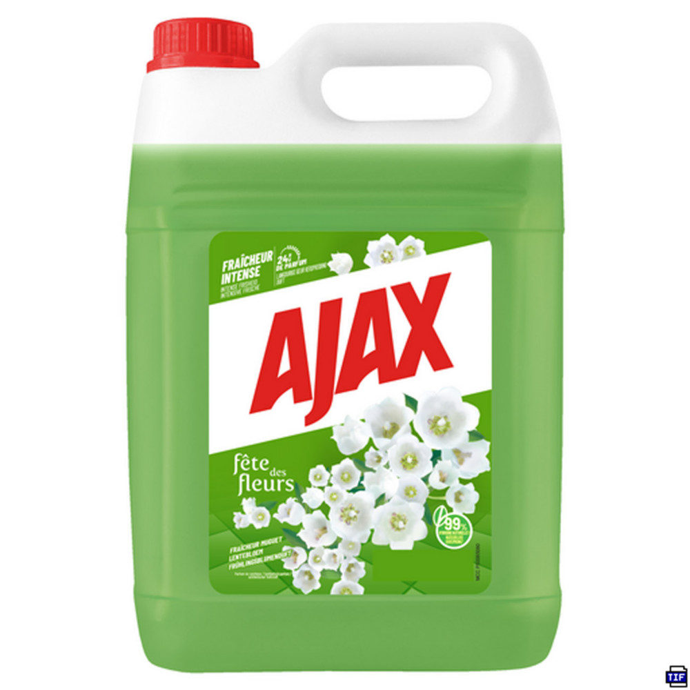 Ajax Produit nettoyant multi-surfaces - Fte des Fleurs de Printemps - Bidon de 5 L