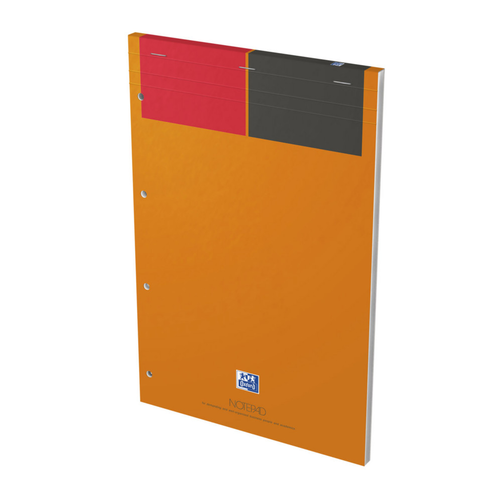 Oxford Bloc notes agraf International 21 x 32 cm - 90g - Perfor 4 trous - Lign 6 mm - 160 pages