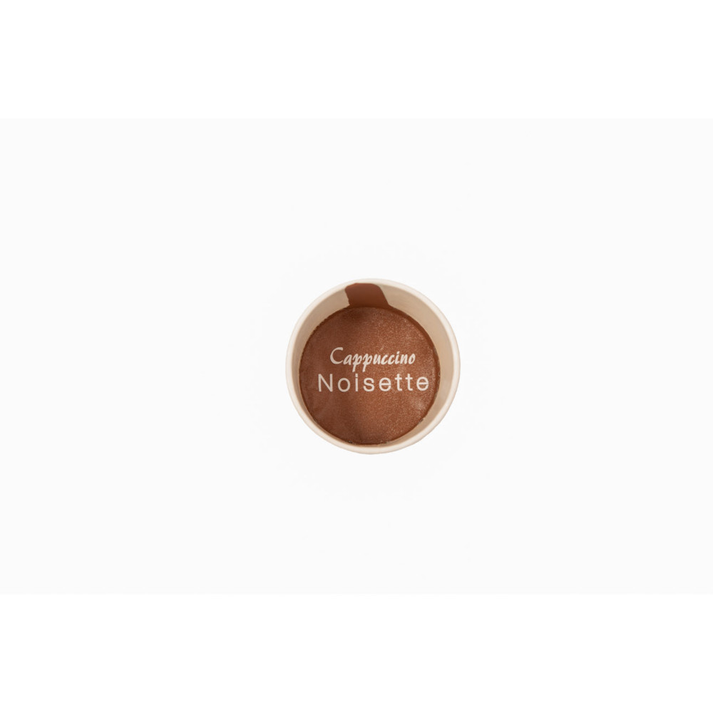 Gobelets carton Operculs prdoss Cappuccino Noisette 18 cl - Lot de 15