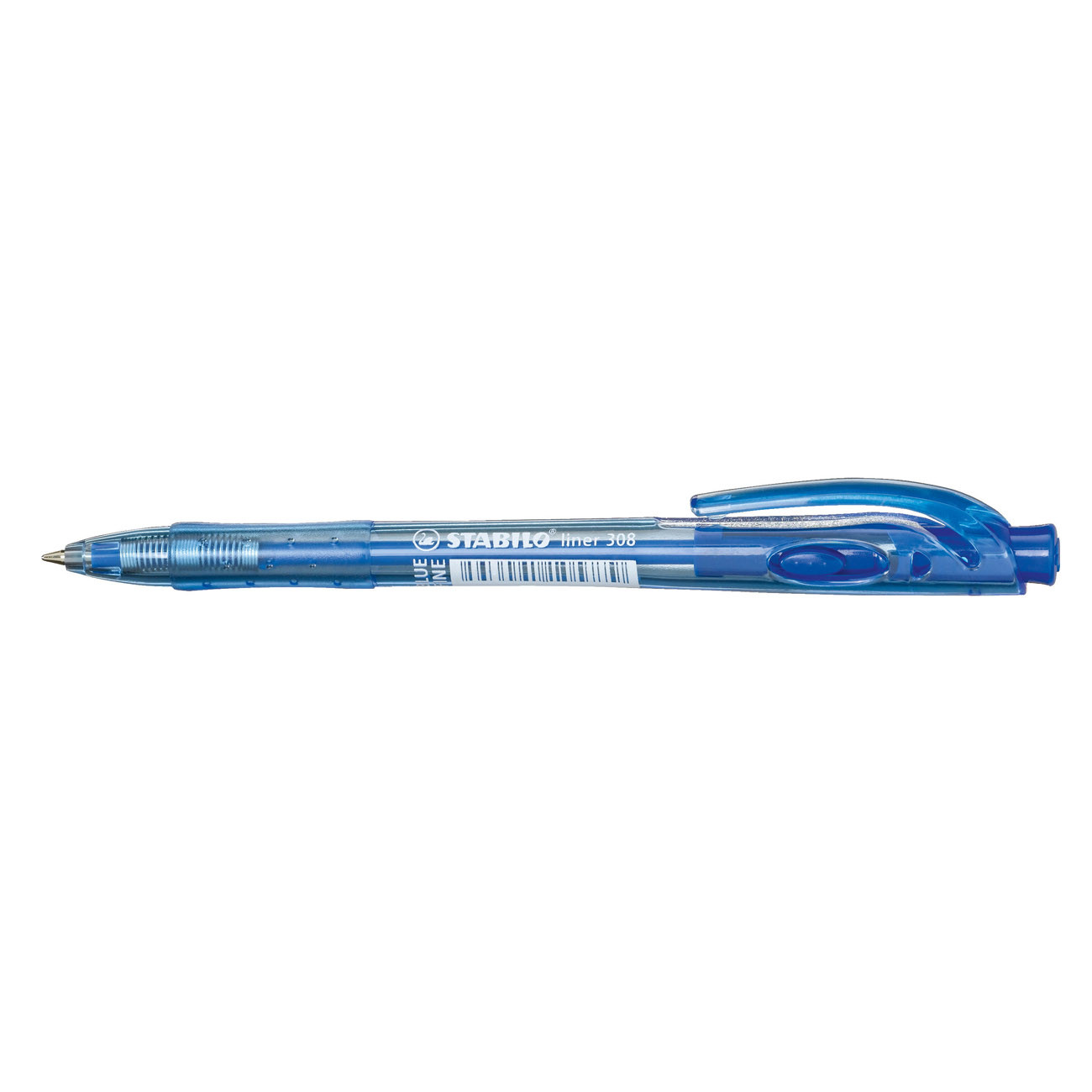 STABILO Liner 308 Stylo Rétractable pointe fine 0,38 mm - Bleu
