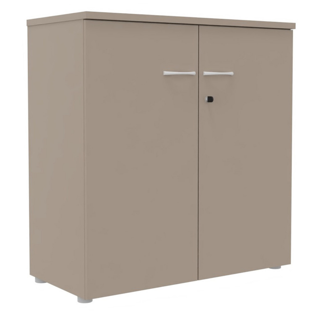 Armoire mi-hauteur portes battantes L.100 x P.48 x H.104 cm - Argile