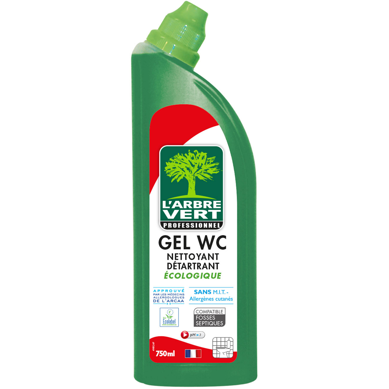 'ARBRE Gel nettoyant WC détartrant Ecolabel Romarin 740 ml - vue 2