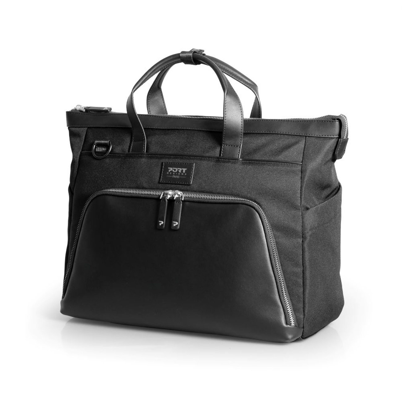 Port Designs Sac à main Business PC Muse Signature Eco 16'' imperméable + Pochette - Compatible ordinateur Portable - Chic & French design - Noir