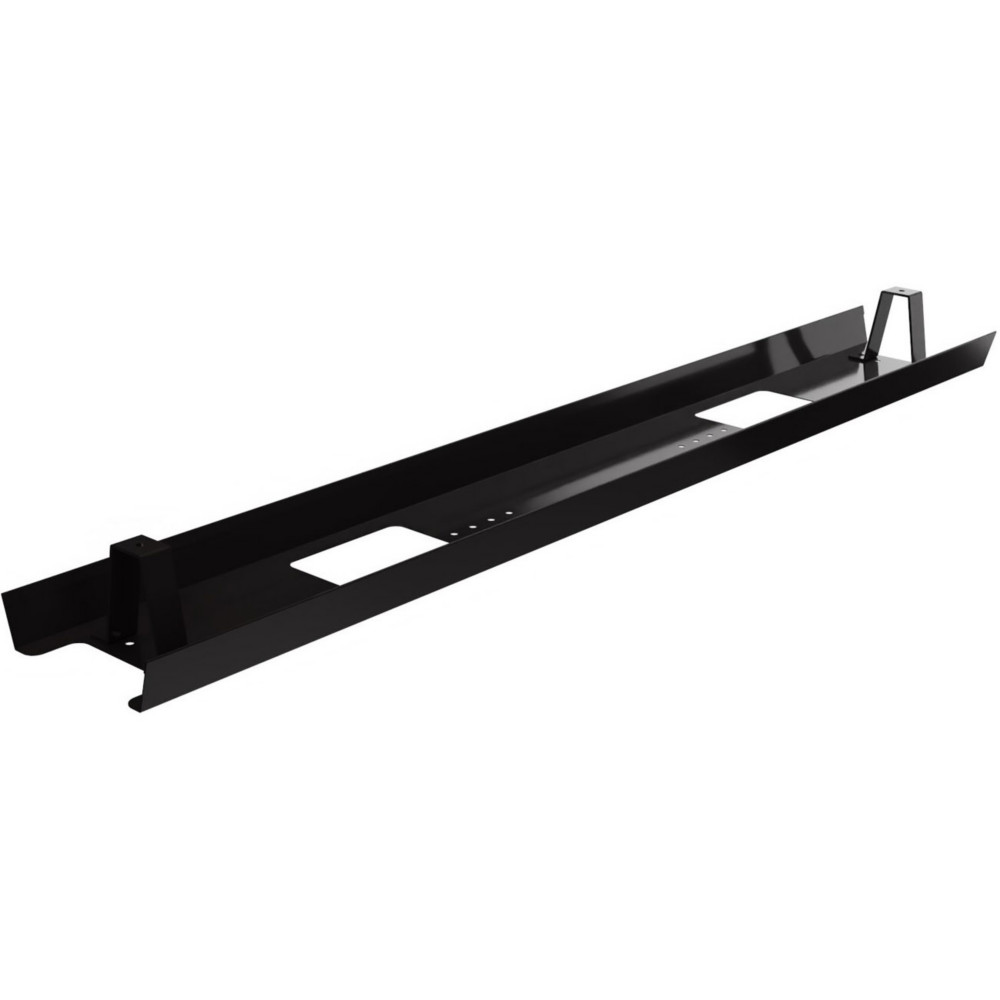 Goulotte mtal d'lectrification horizontale de cbles pour bureau L. 110 cm - Noir