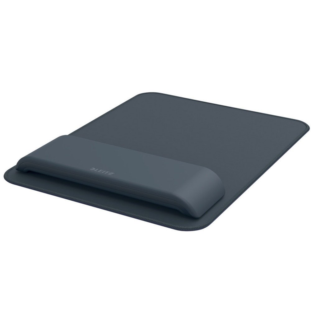 Leitz Ergo Tapis de souris ergonomique avec repose-poignet intgr hauteur rglable - Gris clair
