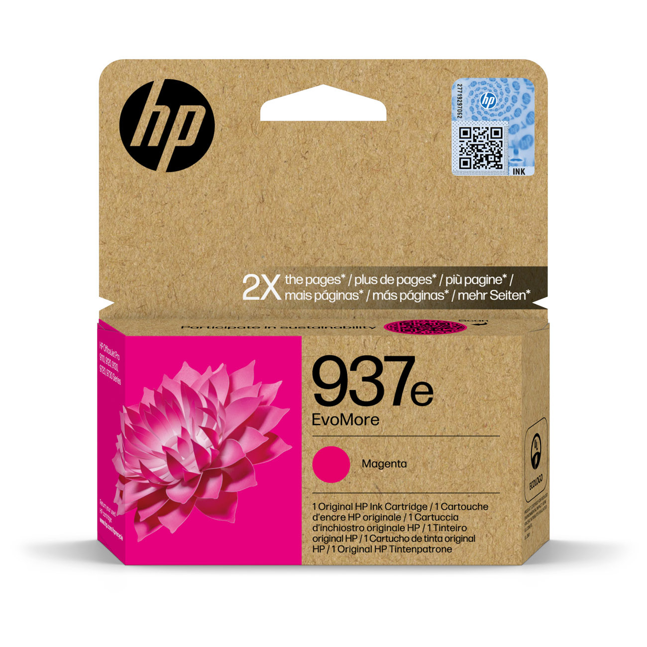 HP EvoMore 20 ml original Officejet cartouche d'encre pour Officejet Pro 9120 9720 9730 - vue 3