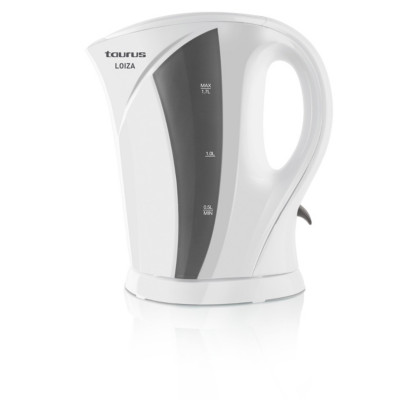 Bouilloire taurus loiza 2000 W 1,7 L blanc/gris