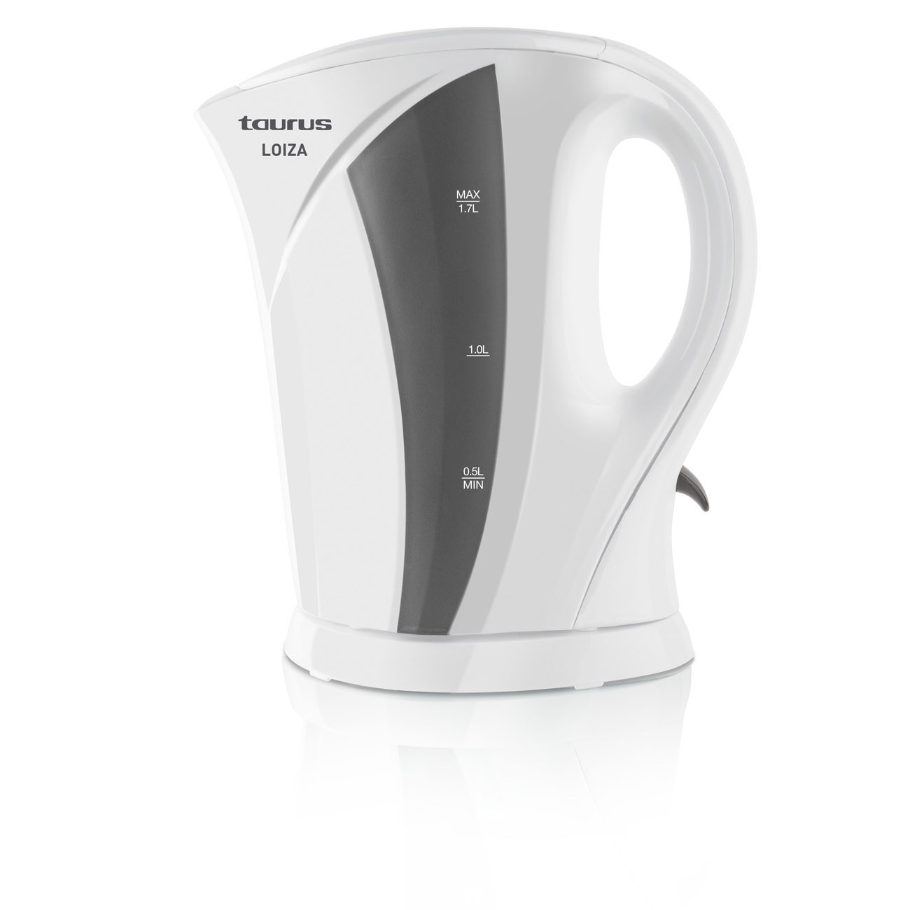 Bouilloire taurus loiza 2000 W 1,7 L blanc/gris