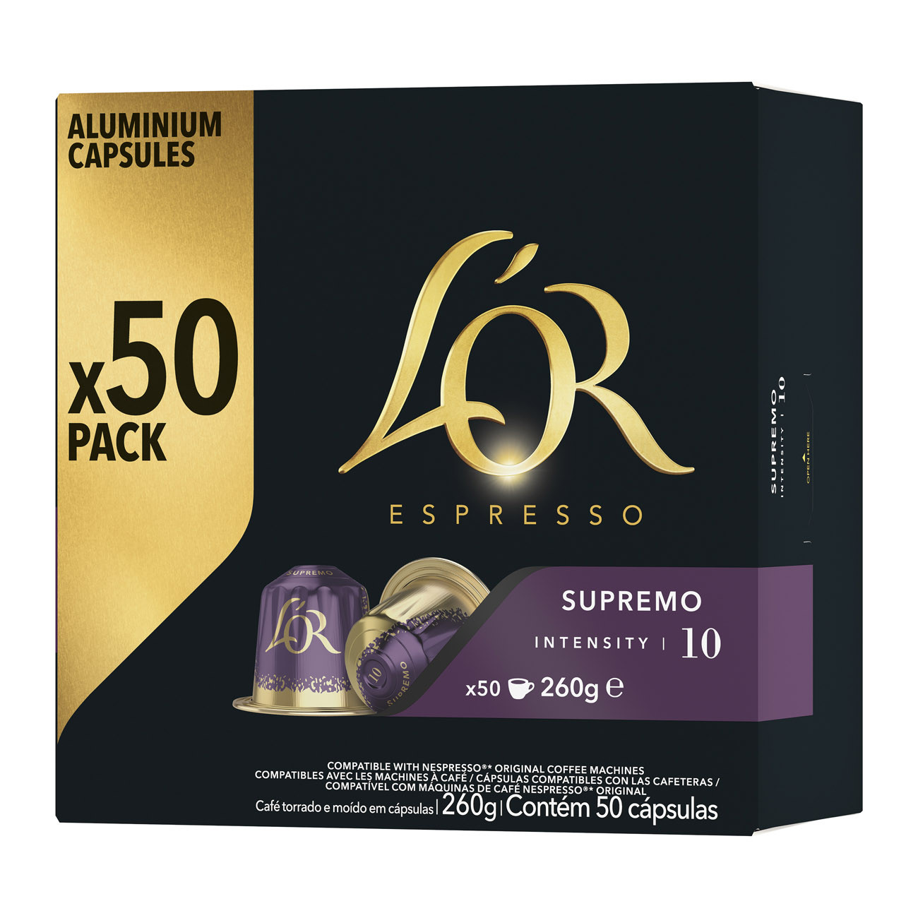 Café Capsules L'Or Espresso SUPREMO – Intensité 10, 50 Capsules - vue 2