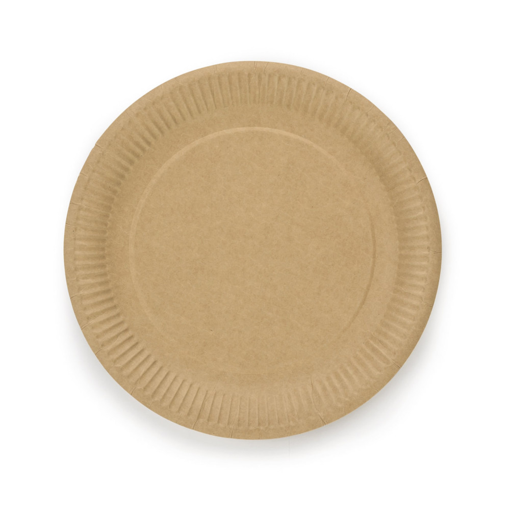 Assiettes en kraft 18 cm - Lot de 50