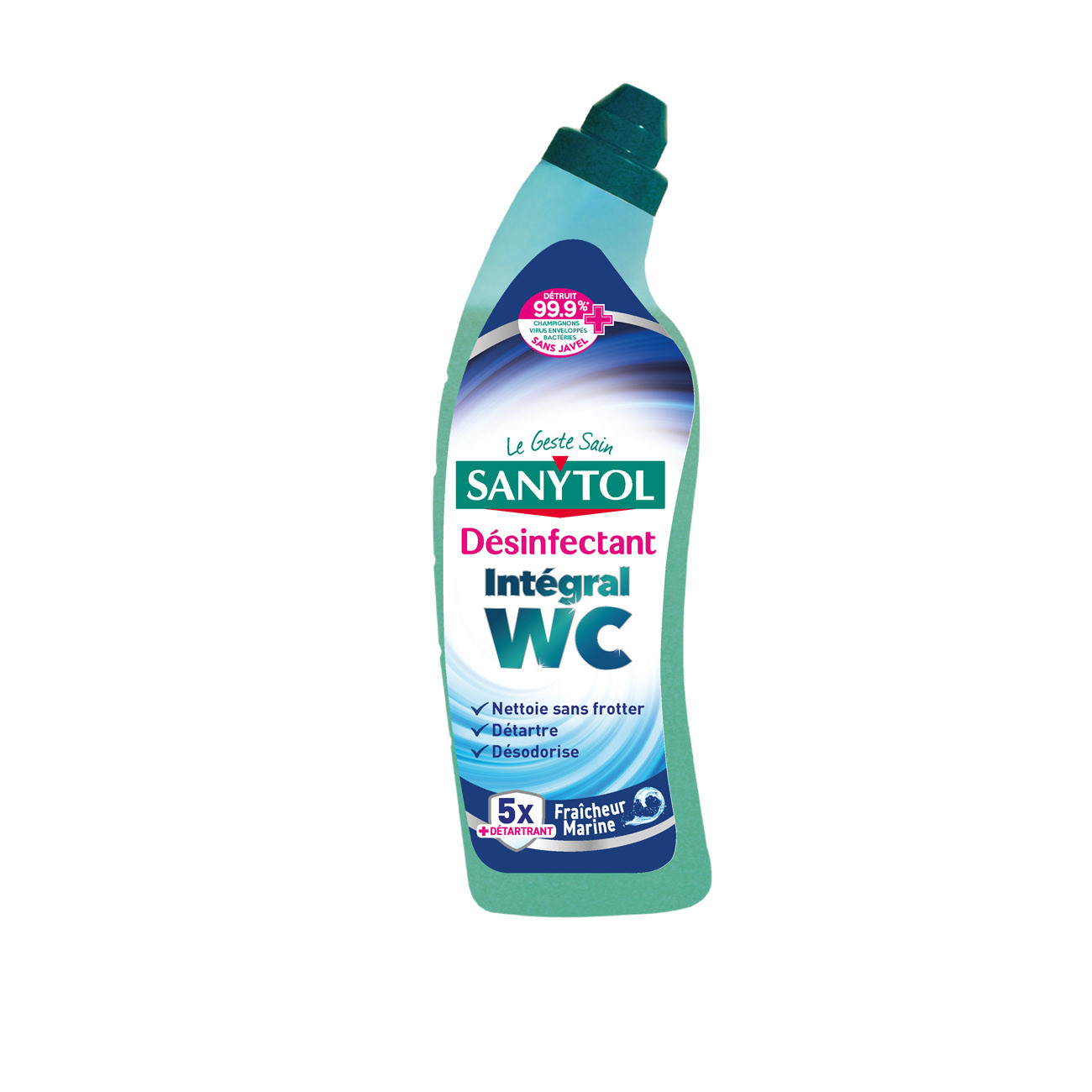 Sanytol Gel WC Intégral désinfectant Fraîcheur Marine - Flacon 750ml