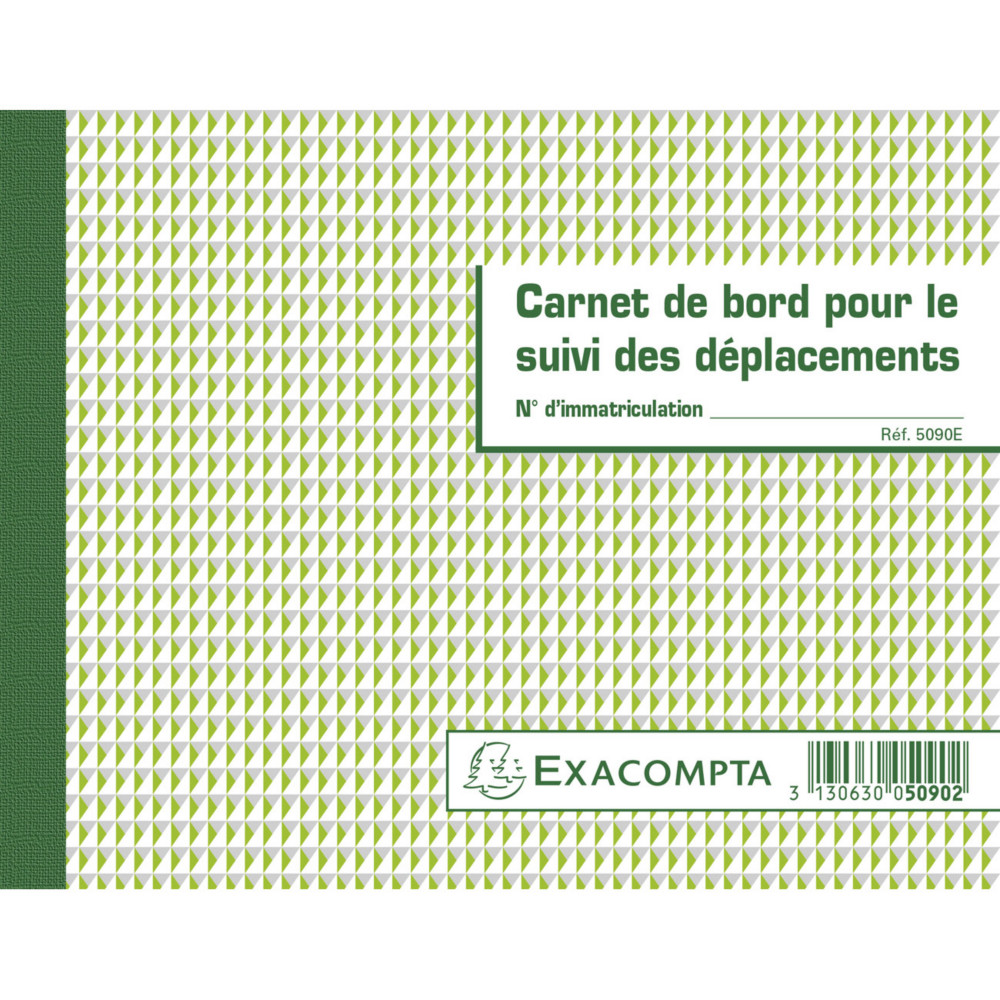 Exacompta Carnet de bord pour le suivi des dplacements - Format 14,8x19 cm - 64 pages