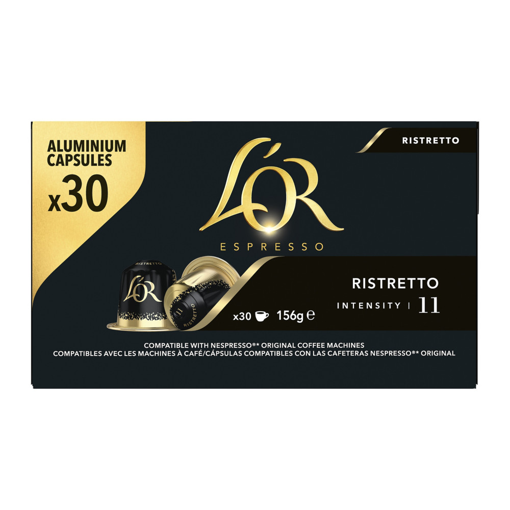 L'OR Espresso Caf Ristretto - intensit 11 - Bote de 30 capsules