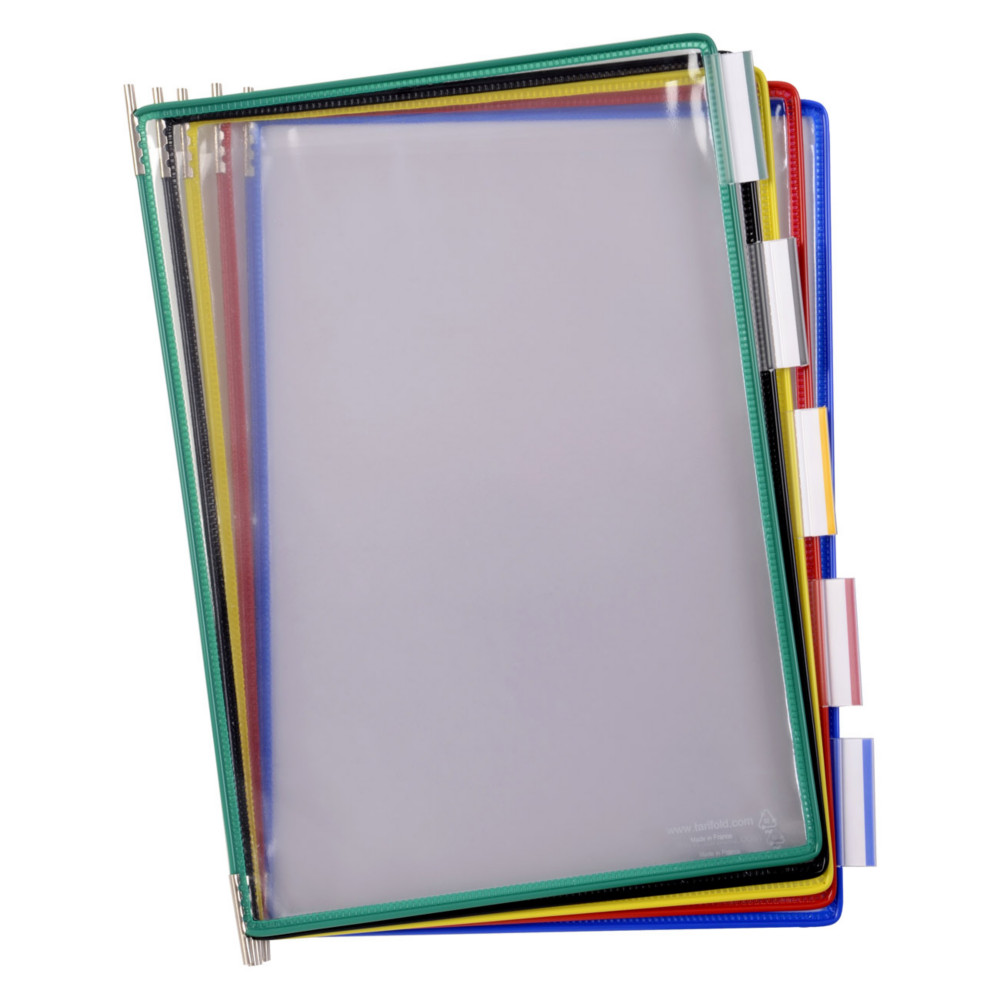 DJOIS by Tarifold Pochettes  pivot A4 pour le kit mural mtal - lot de 10 assorties