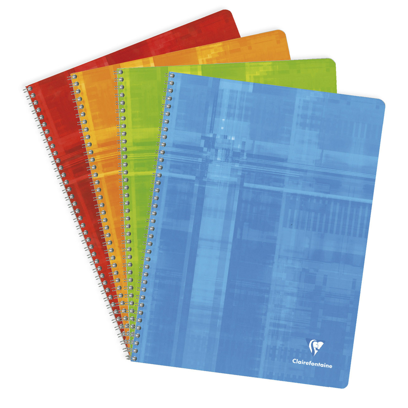 Clairefontaine Cahier à spirale Metric 24 x 32 cm - 90g - Petits carreaux 5x5 - 180 pages