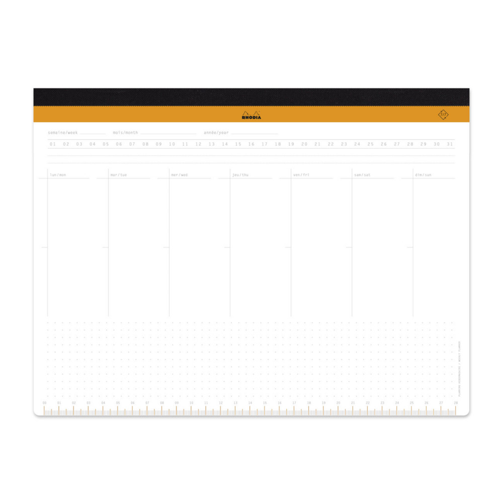 Rhodia Sous-main semainier non dat 29,9 x 22 cm